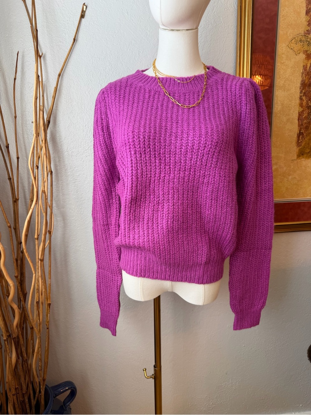 NWT Fate Vibrant Fuchsia Crewneck Sweater So soft and cozy!